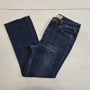 Soft Surroundings raw hem jeans women's size 6